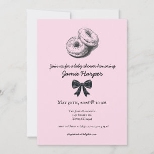 Bagel à bord Invitation Baby shower