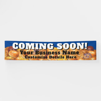 Bagel Business Banner Customizable Coming Soon