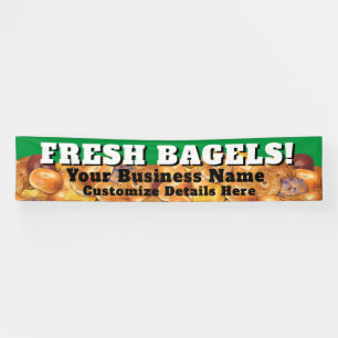 Bagel Business Banner Customizable FRESH BAGELS