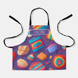 Bagel  Colourful Personalized Pattern Apron