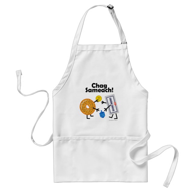 Bagel & Cream Cheese - Chag Sameach! Standard Apron (Front)