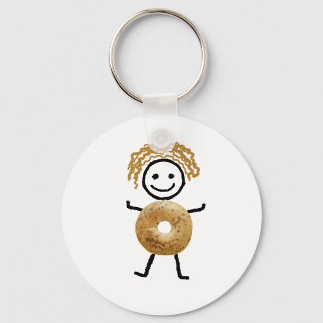 Bagel Kid Keychain (Front)