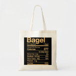 Bagel Nutrition Facts Jewish Kosher Food Hanukkah  Tote Bag<br><div class="desc">Bagel Nutrition Facts Jewish Kosher Food Hanukkah Passover</div>