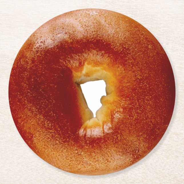 Bagel Paper Coaster (Front)