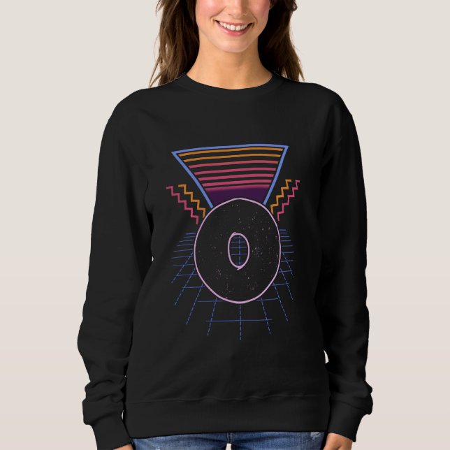 Bagel Ring Shaped Jewish Bread Baker Roll Beigel R Sweatshirt (Front)