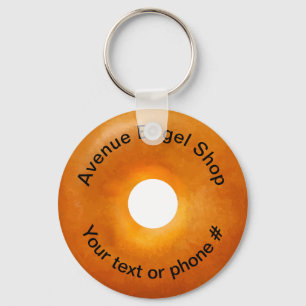 Bagel Shop Theme Promotional Keychain