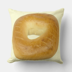 Bagel Throw Pillow