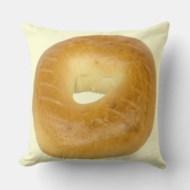 Bagel Throw Pillow (Front)