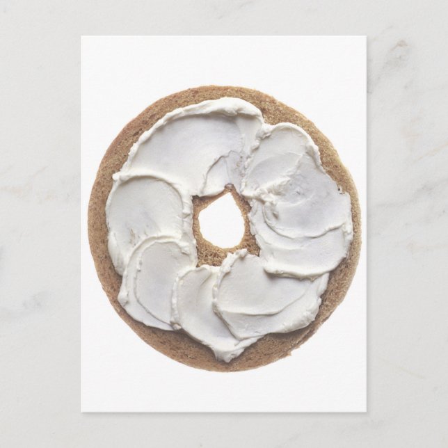 Bagel with Cream Cheese Postcard (Front)
