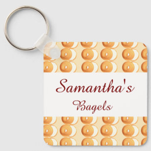 Bagels and cream keychain