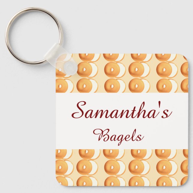 Bagels and cream keychain (Front)