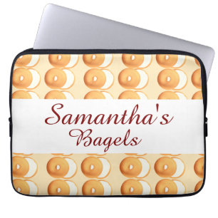 Bagels and cream laptop sleeve