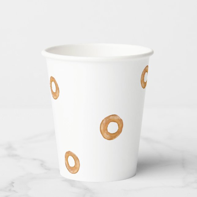 BAGELS | Little Bagels White Paper Cups (Front)