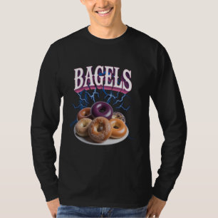 Bagels Meme Bootleg Rap Style 90s Vintage Funny T-Shirt