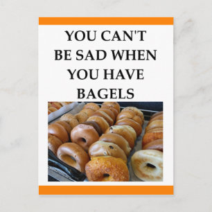 BAGELS POSTCARD