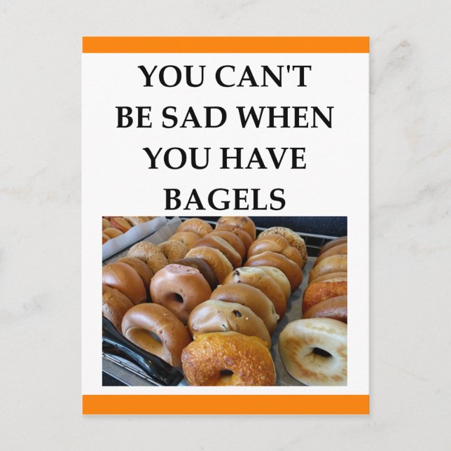 BAGELS POSTCARD (Front)