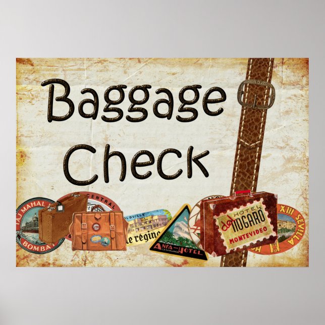 Baggage Check Sign (Front)