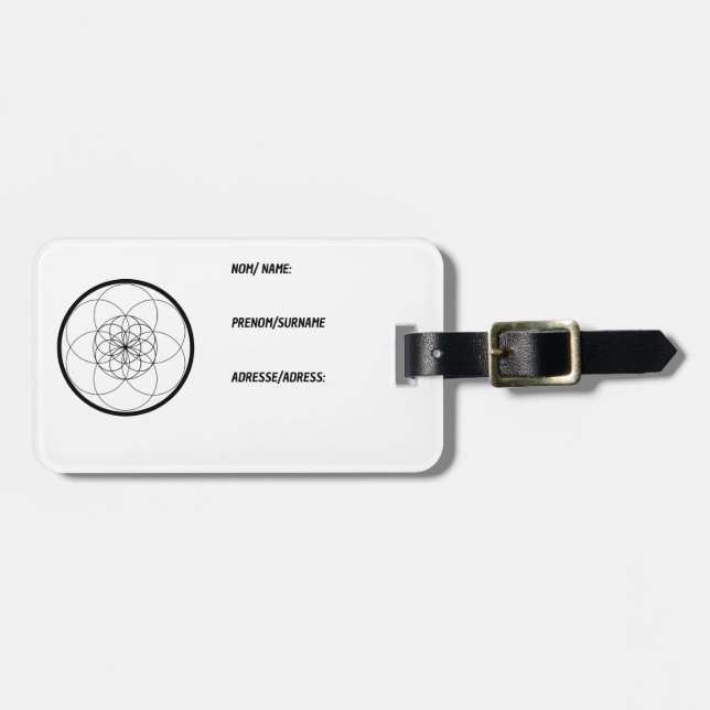 Baggage labels luggage tag (Front Horizontal)