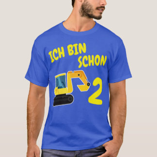 Bagger Kinder 2 Geburtstag Kindergeburtstag T-Shirt