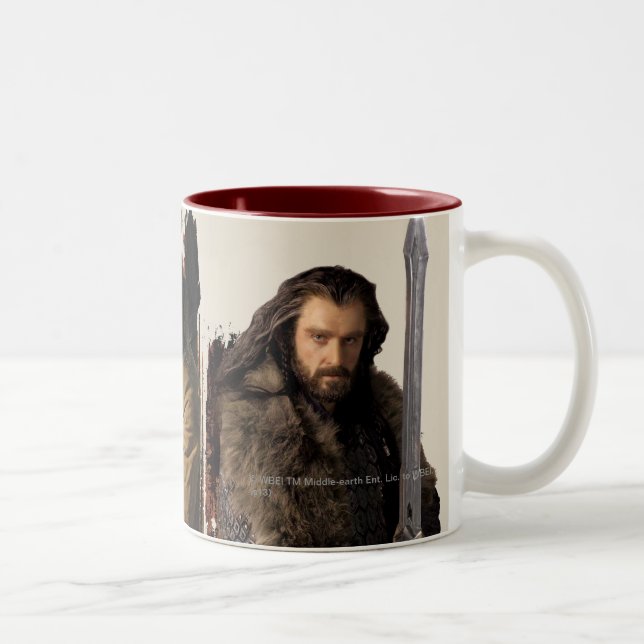 BAGGINS™, BARD THE BOWMAN™, & THORIN OAKENSHIELD™ Two-Tone COFFEE MUG (Right)