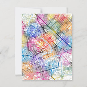 Baghdad Iraq City Map Postcard