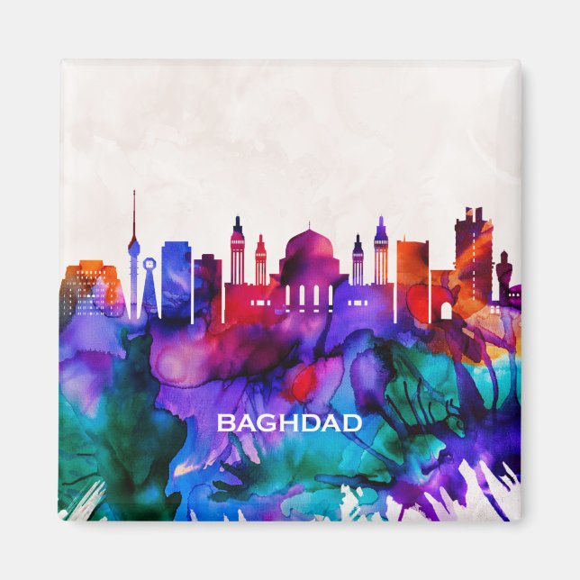 Baghdad Skyline Magnet (Front)