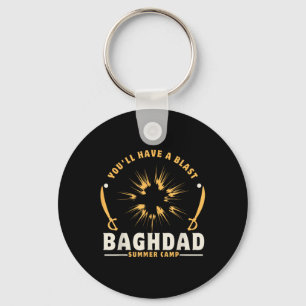 Baghdad Summer Camp Usa Veterans Iraq War Military Keychain