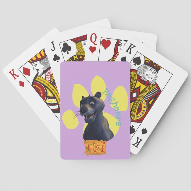 Bagheera 1 playing cards (Back)