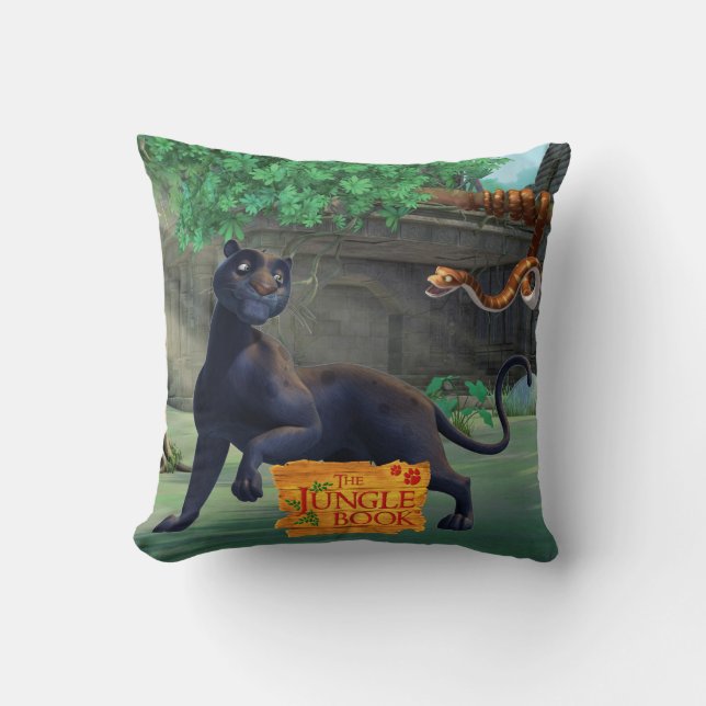 Bagheera 3 throw pillow (Front)