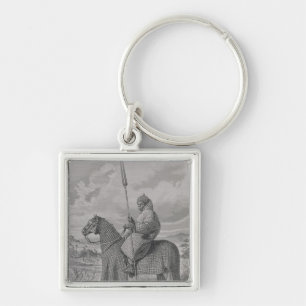 Baghirmi trooper in quilted armour keychain
