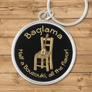 Baglama on Chair Keychain