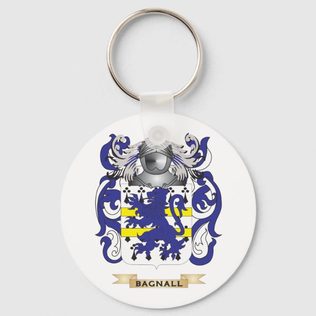 Bagnall Coat of Arms (Family Crest) Keychain (Front)
