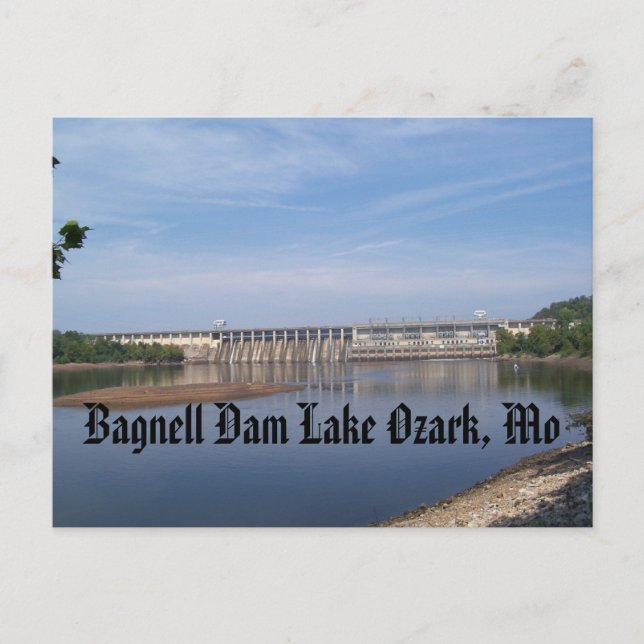 Bagnell Dam Lake Ozark, Mo Postcard (Front)