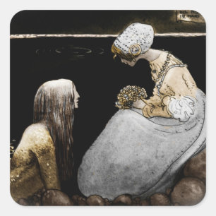 Bagneta and the Sea King Square Sticker