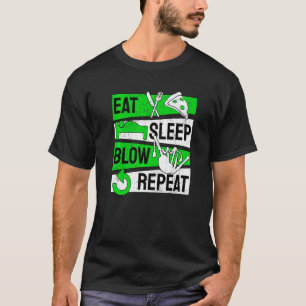 Bagpipe Bagpipes Eat Sleep Blow Repeat T-Shirt