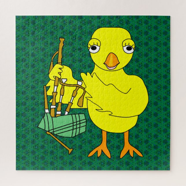 Bagpipe Chick Jigsaw Puzzle (Vertical)