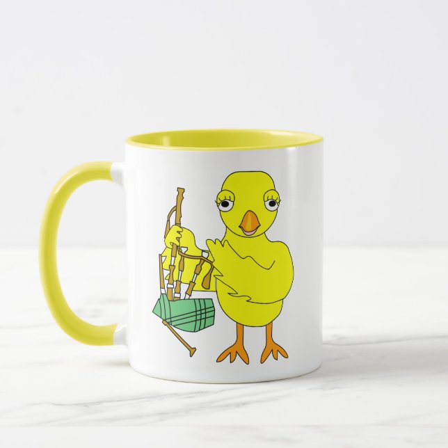 Bagpipe Chick Mug (Left)