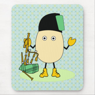 Bagpipe Egghead Mouse Pad