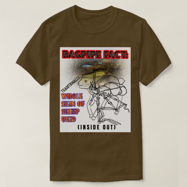 Bagpipe Fact 8 T-Shirt (Design Front)