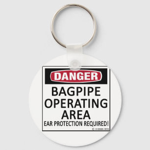 Bagpipe Operating Area Keychain