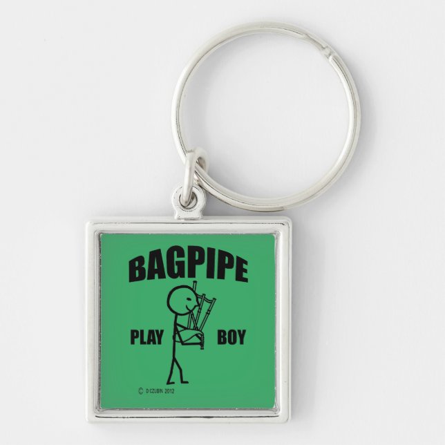 Bagpipe Play Boy Keychain (Front)