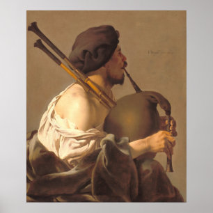 Bagpipe Player - H. ter Brugghen Poster d'Art