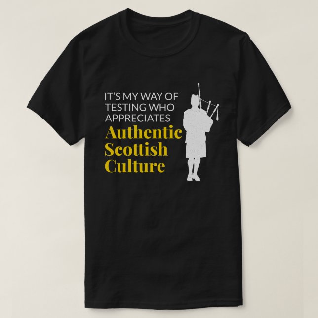 Bagpipe Player Musical Instrument Bagpiper Funny T-Shirt (Design Front)