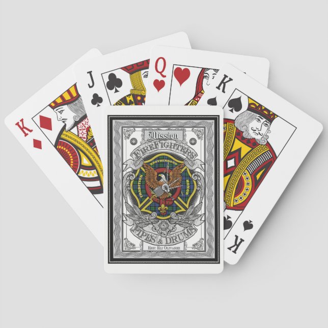 Bagpipe Playing Cards (Back)