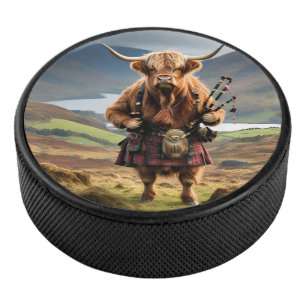 Bagpiper de vache écossaise Highland