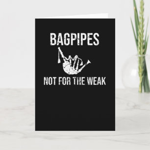Bagpiper Gifts Bagpipe Scottish Bagpipe Lover Card