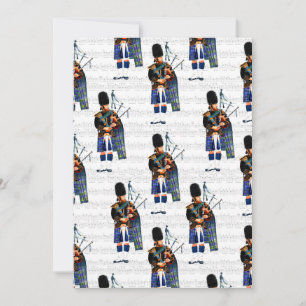 Bagpiper Holiday Card