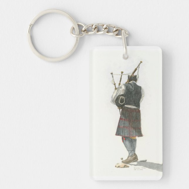 Bagpiper Keychain (Front)