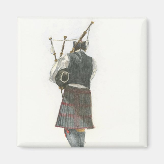 Bagpiper Magnet (Front)