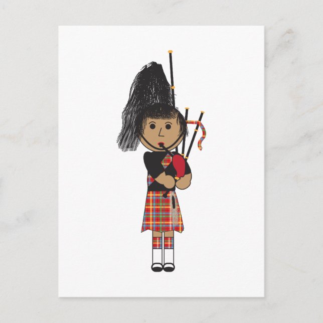 Bagpiper Postcard (Front)